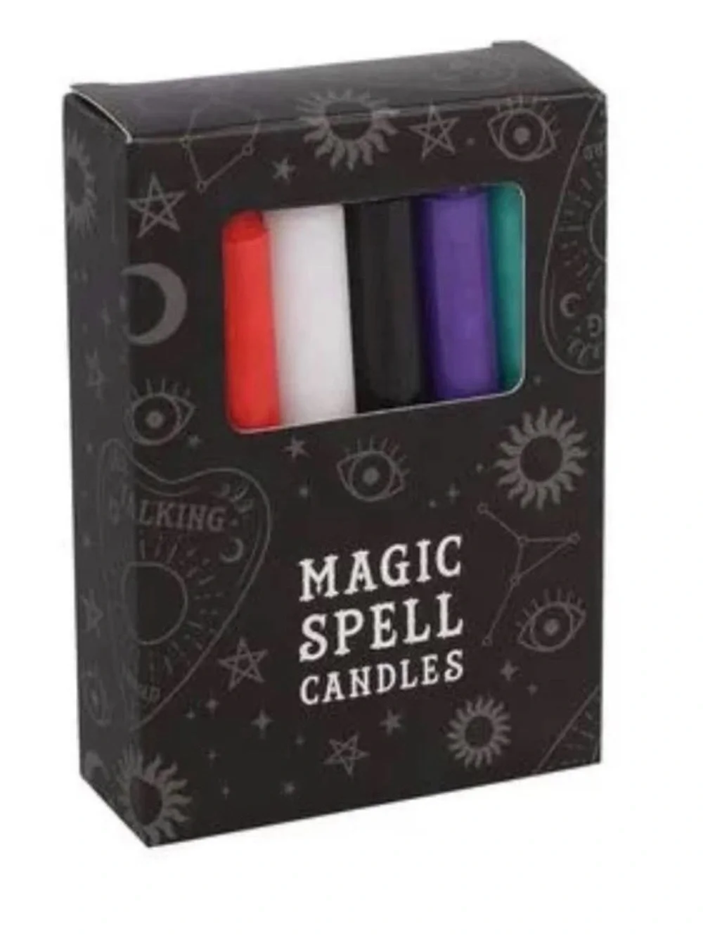Magic Spell Candles - Assorted Colors (Red, White, Black, Purple, Teal)